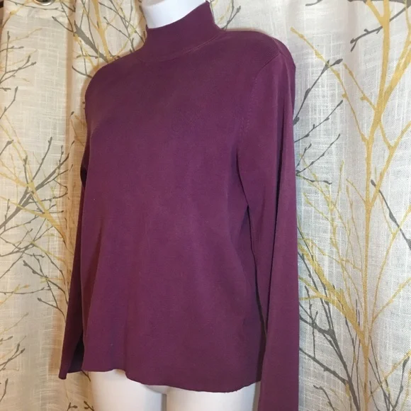Coldwater Creek Mock Turtleneck Sweater - Picture 2 of 5